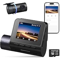 Amazon.co.jp: 【前後2カメラ 370万画素超強暗視】 70mai Dash Cam